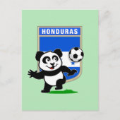 Honduras Soccer Panda Postkarte (Vorderseite)