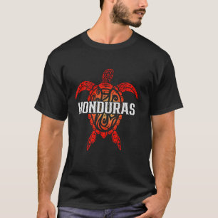 Honduras Stammes- Meeresschildkröte Surfer Tauchen T-Shirt