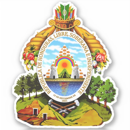 Honduras Sticker (Vorderseite)