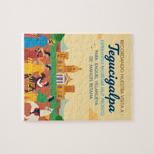 Honduras TEGUCIGALPA DC Retro poster Puzzle (Horizontal)