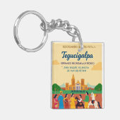  Honduras TEGUCIGALPA DC Retro poster Schlüsselanhänger (Vorderseite links)