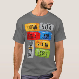 Honduras touristische Autokennzeichen Copanela Omo T-Shirt