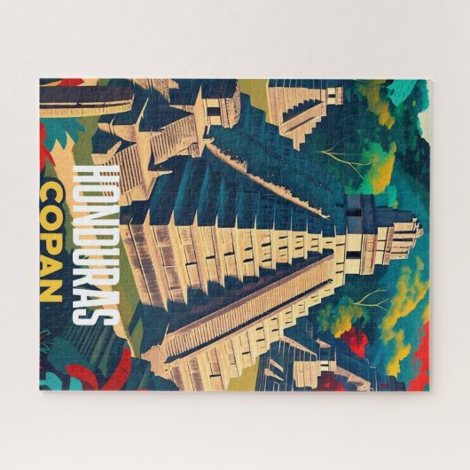 Honduras Travel Vintag Retro Poster Puzzle (Horizontal)