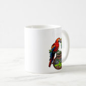 Honduras Trip Lass Macaw Honduras Familienurlaub Kaffeetasse (VorderseiteRechts)