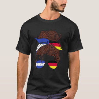 Honduras und Deutschland Mix Half Honduras Hälfte  T-Shirt