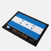 Honduras und Honduras Flag Matten / Sport Willkomm Fußmatte (Schrägansicht)