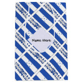 Honduras und Honduras-Flagge mit Ihrem Namen Mittlere Geschenktüte (Vorderseite)