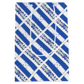 Honduras und Honduras-Flagge mit Ihrem Namen Mittlere Geschenktüte (Rückseite)