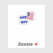 Honduras Usa Roots Vintage honduranische Flagge Aufkleber (Blatt)