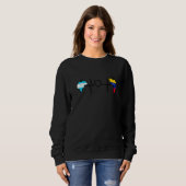 Honduras Venezuela Flag Honduran Venezuelan Heartb Sweatshirt (Vorne ganz)