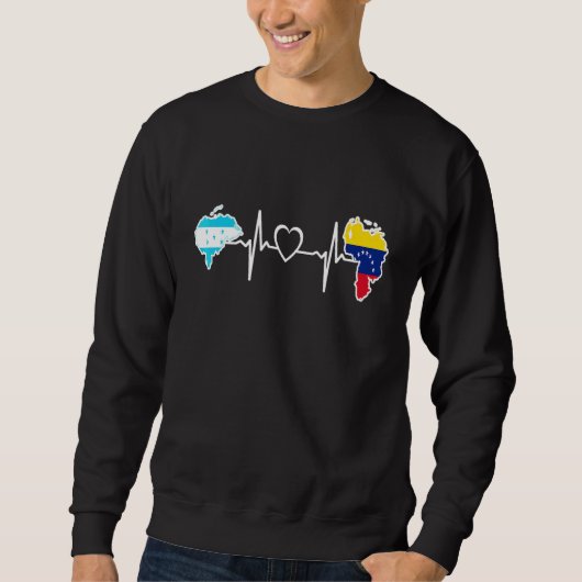 Honduras Venezuela Flag Honduran Venezuelan Heartb Sweatshirt (Vorderseite)