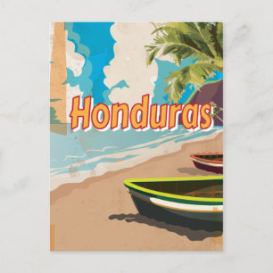 Honduras Vintage Urlaubs Poster Postkarte
