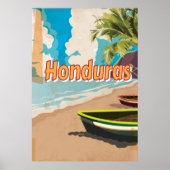 Honduras Vintager Urlaub Poster (Vorne)