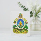 Honduras-Wappen Postkarte (Stehend Vorderseite)