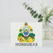Honduras-Wappen Postkarte (Stehend Vorderseite)