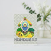 Honduras-Wappen Postkarte (Stehend Vorderseite)
