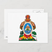 Honduras-Wappen-Postkarte Postkarte (Vorne/Hinten)