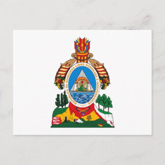Honduras-Wappen-Postkarte Postkarte