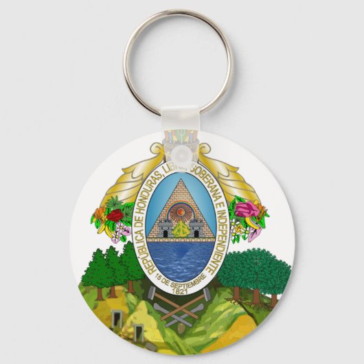 Honduras-Wappen Schlüsselanhänger (Vorderseite)
