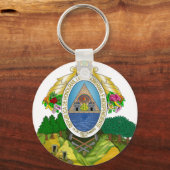 Honduras-Wappen Schlüsselanhänger (Vorderseite)