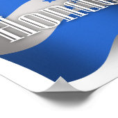 Honduras Waving Flag Poster (Ecke)