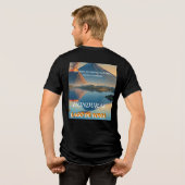  Honduras Yojoa Lake Retro poster  Tri-Blend Shirt (Rückseite voll)