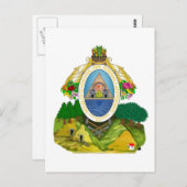 Hondurasemblem Postkarte (Vorne/Hinten)