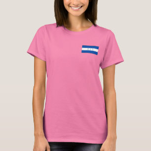 Hondurasflaggen- und -karten-DK-T - Shirt
