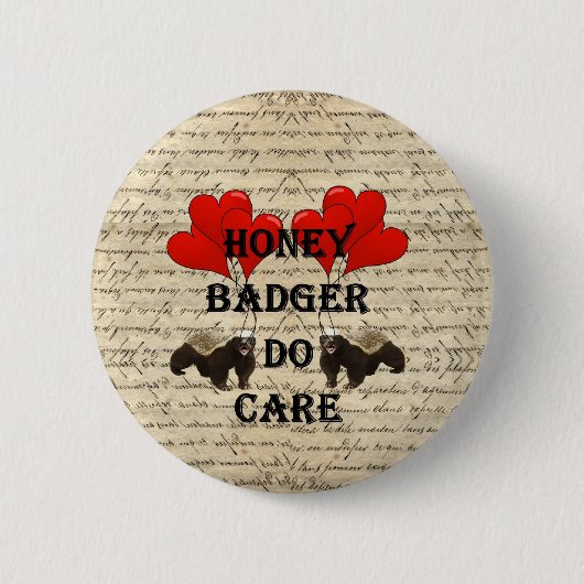Hone badger do care button (Vorderseite)