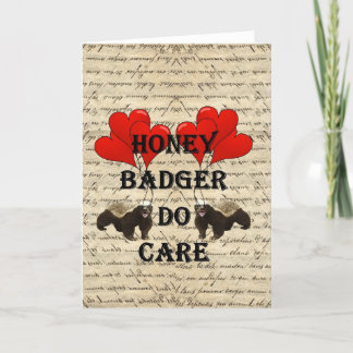 Hone badger do care feiertagskarte