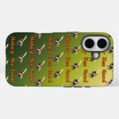 Hone Bee Good - Auf Grünem Gradient Case-Mate iPhone Hülle (Rückseite (Horizontal))