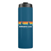 Honeoye Lake New York Canoe Thermosbecher (Vorderseite)