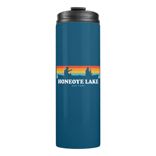 Honeoye Lake New York Canoe Thermosbecher (Vorderseite)