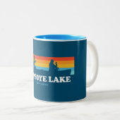 Honeoye Lake New York Canoe Zweifarbige Tasse (VorderseiteRechts)