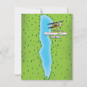 Honeoye Lake New York Karte (Rückseite)