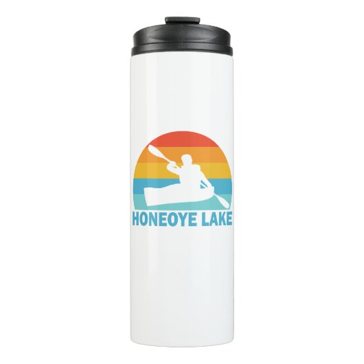Honeoye Lake New York Kayak Thermosbecher (Vorderseite)