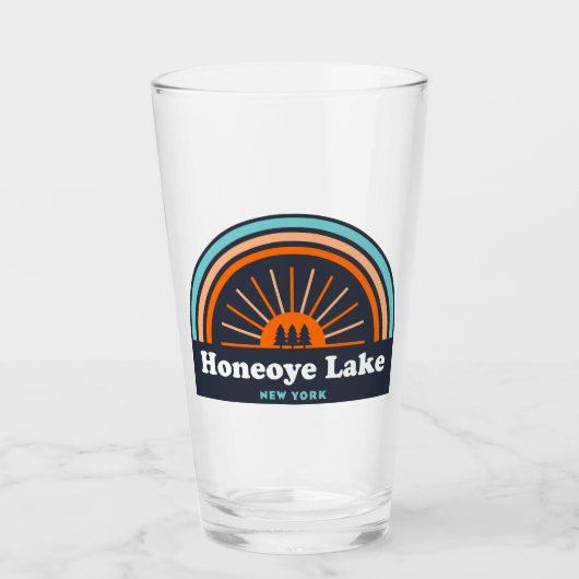 Honeoye Lake New York Rainbow Glas (Vorderseite)