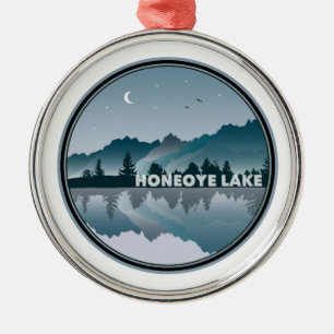 Honeoye Lake New York Spiegelung Ornament Aus Metall
