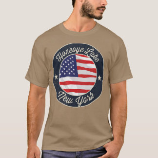 Honeoye Lake Patriotic New York Souvenir T-Shirt
