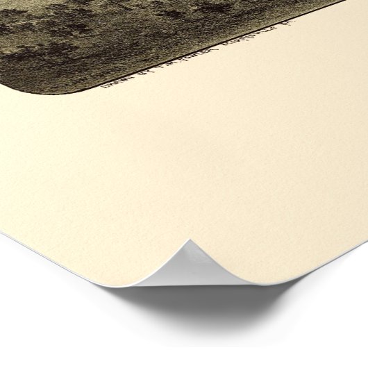 Honesdale, PA Panoramic Map - 1890 Poster (Ecke)