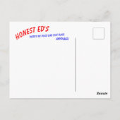 Honest Ed's Toronto Postcard Postkarte (Rückseite)