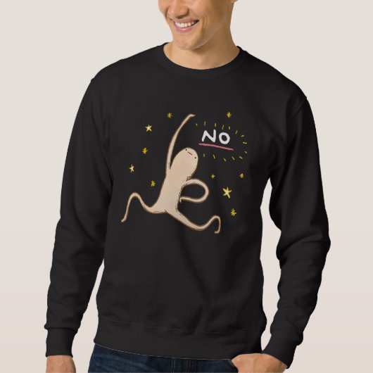 Honests Blob sagt Nr. 3 Sweatshirt (Vorderseite)