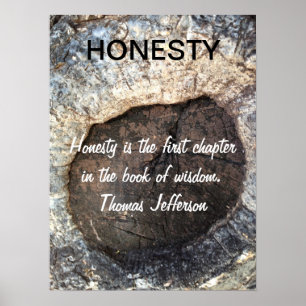 HONESTY Inspiration Jefferson Poster