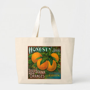 Honesty Louisiana Orange Jumbo Stoffbeutel