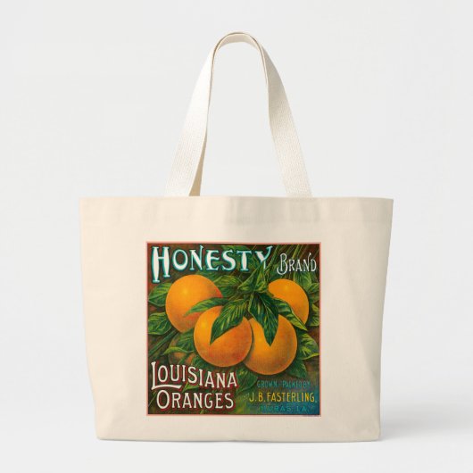 Honesty Louisiana Orange Jumbo Stoffbeutel (Vorne)