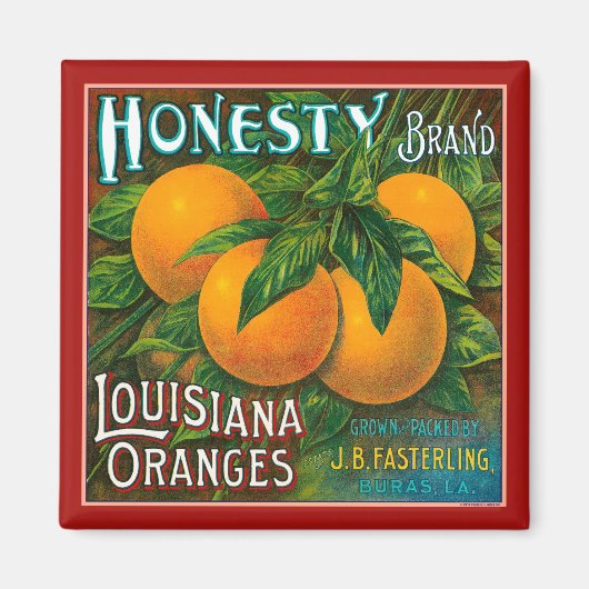 Honesty Louisiana Orange Magnet (Vorne)