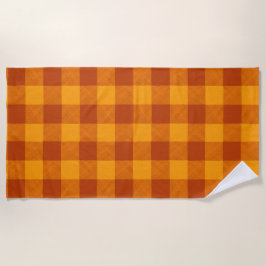 Honey Amber Buffalo Check Strandtuch