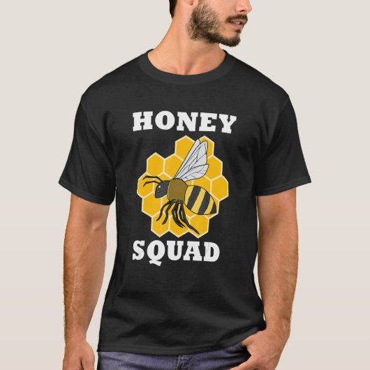 Honey and Bees Beekeeping Ironic Honey Squad T-Shirt (Vorderseite)