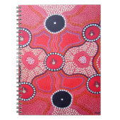 Honey Ant Dreaming Aboriginal Art Foto Notebook Notizblock (Vorderseite)
