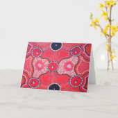 Honey Ant Dreaming Karte (Gelbe Blume)